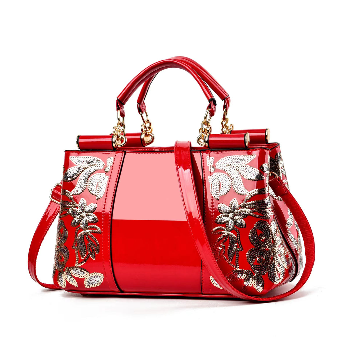 2023 Elegant Patent Leather Large Tote