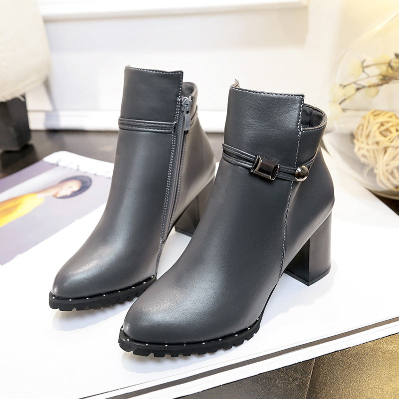 Autumn Elegance British Heel Boots