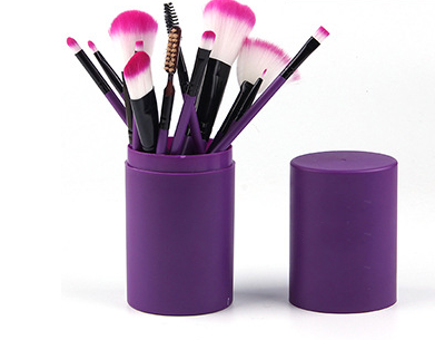 Elegant 12-Piece Cosmetic Brush Ensemble