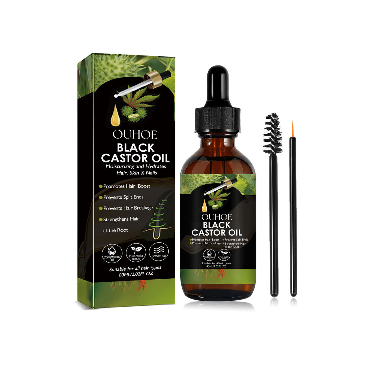 OUHOE Luxe Castor Oil Hair Elixir