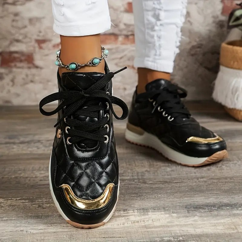 Elegant Quilted Casual Trainers