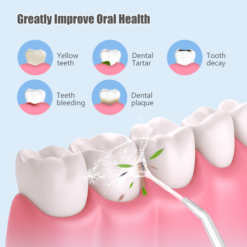 Portable Electric Pulse Tooth Cleaner for Home Use