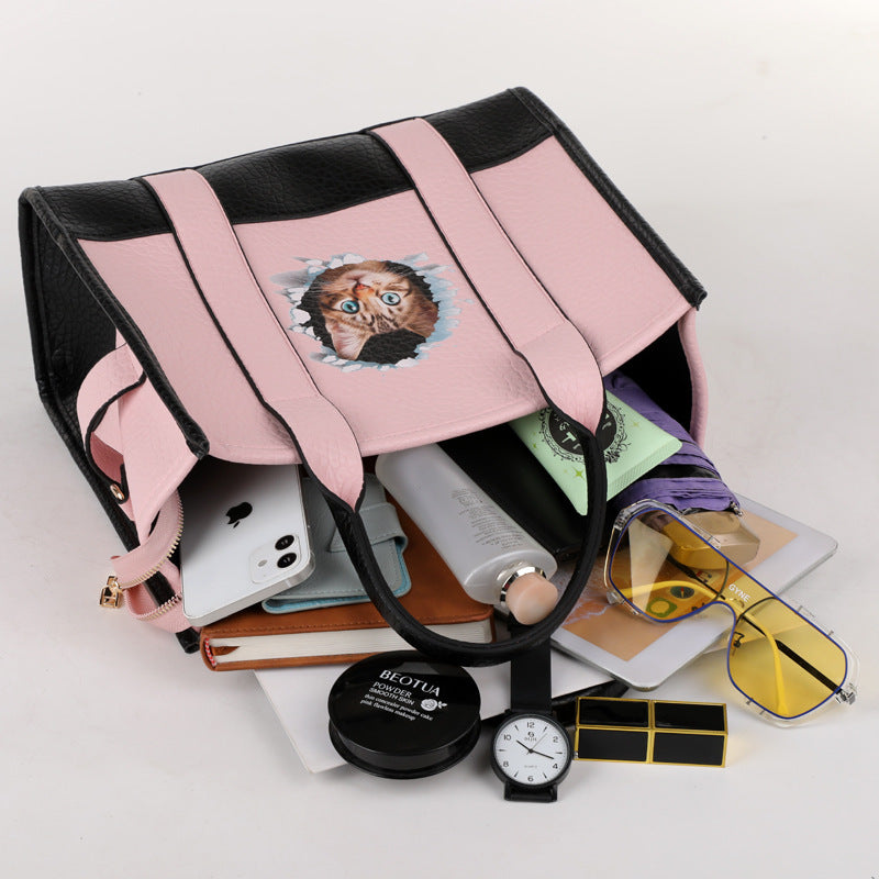 Elegant Cat Head Tote
