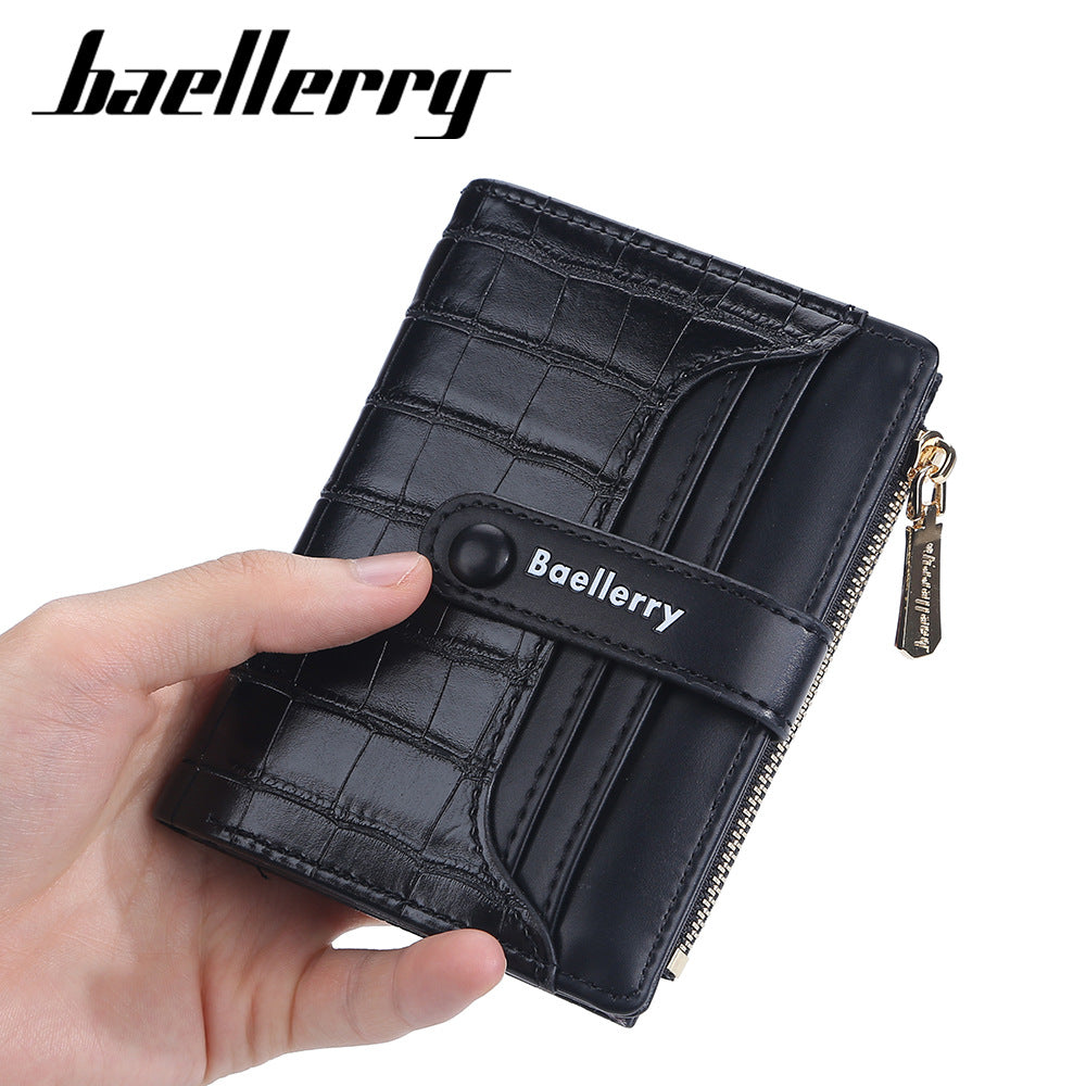 Top Quality Women's Short Wallet with Zipper Closure