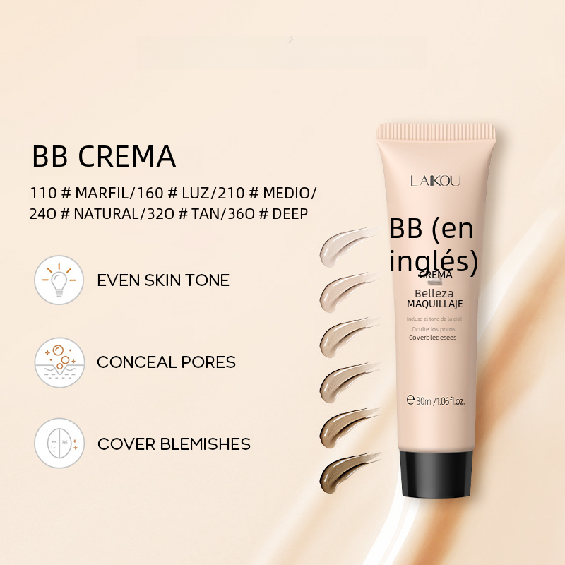 LAIKOU 9-Color BB Cream 30g for Hydration and Coverage