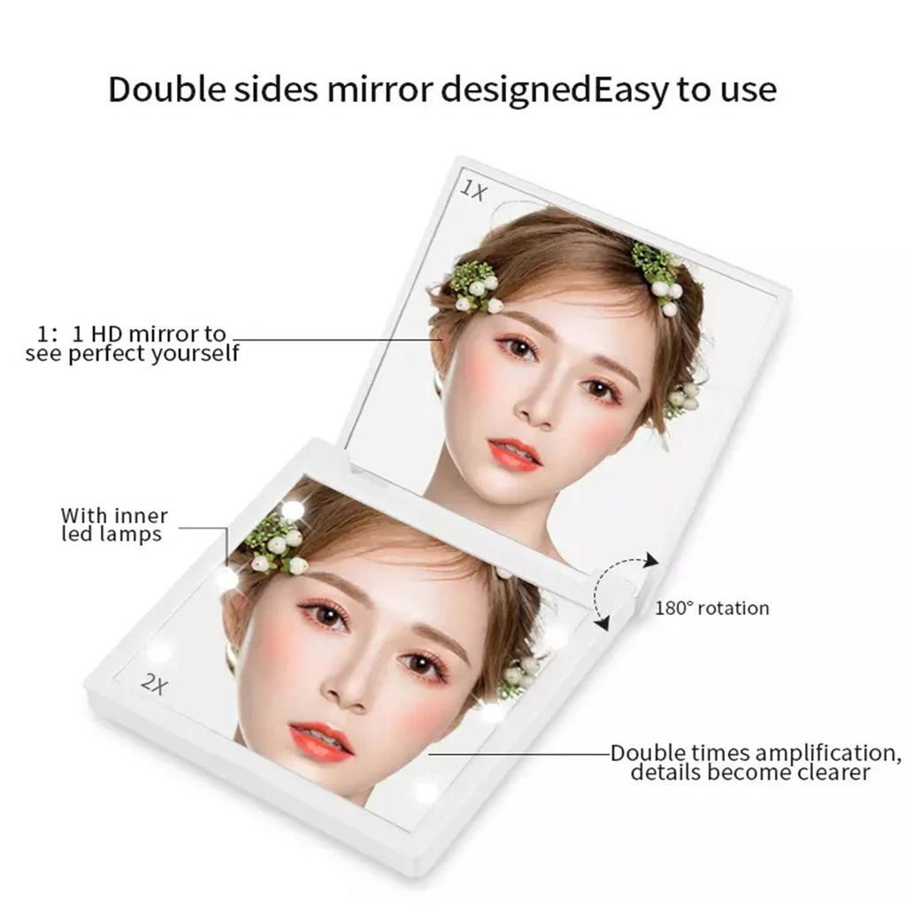 Elegant Portable LED Vanity Mirror