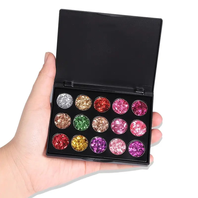 Radiant 15-Color Sparkle Palette