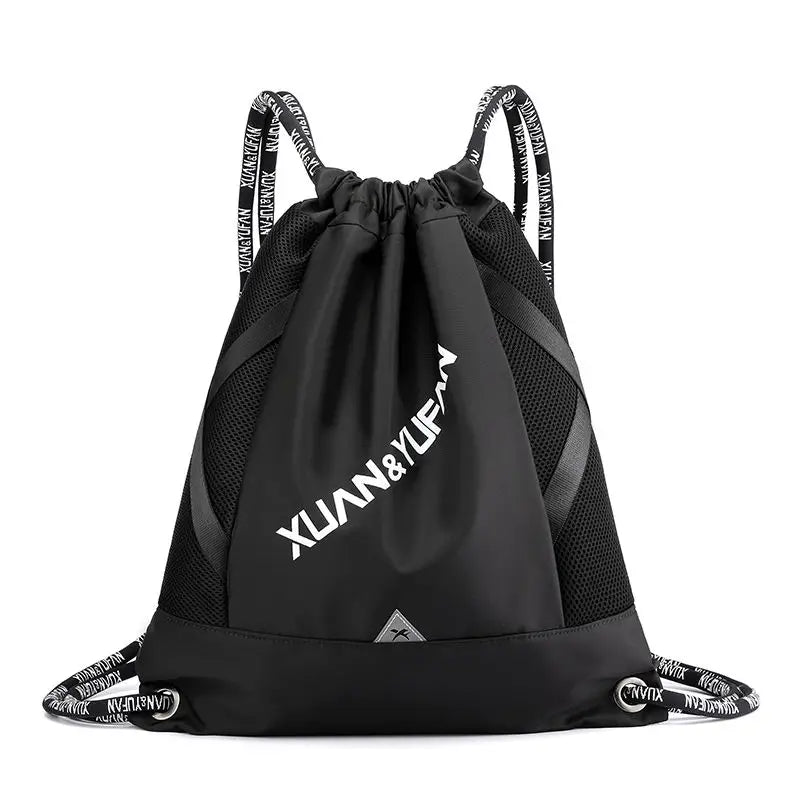 Large-Capacity Casual Sports Backpack with Drawstring