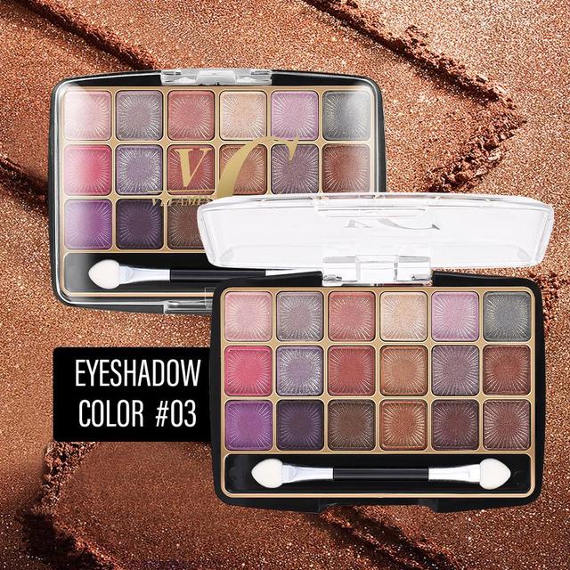 Luxe 18-Color Matte & Pearl Eyeshadow Suite