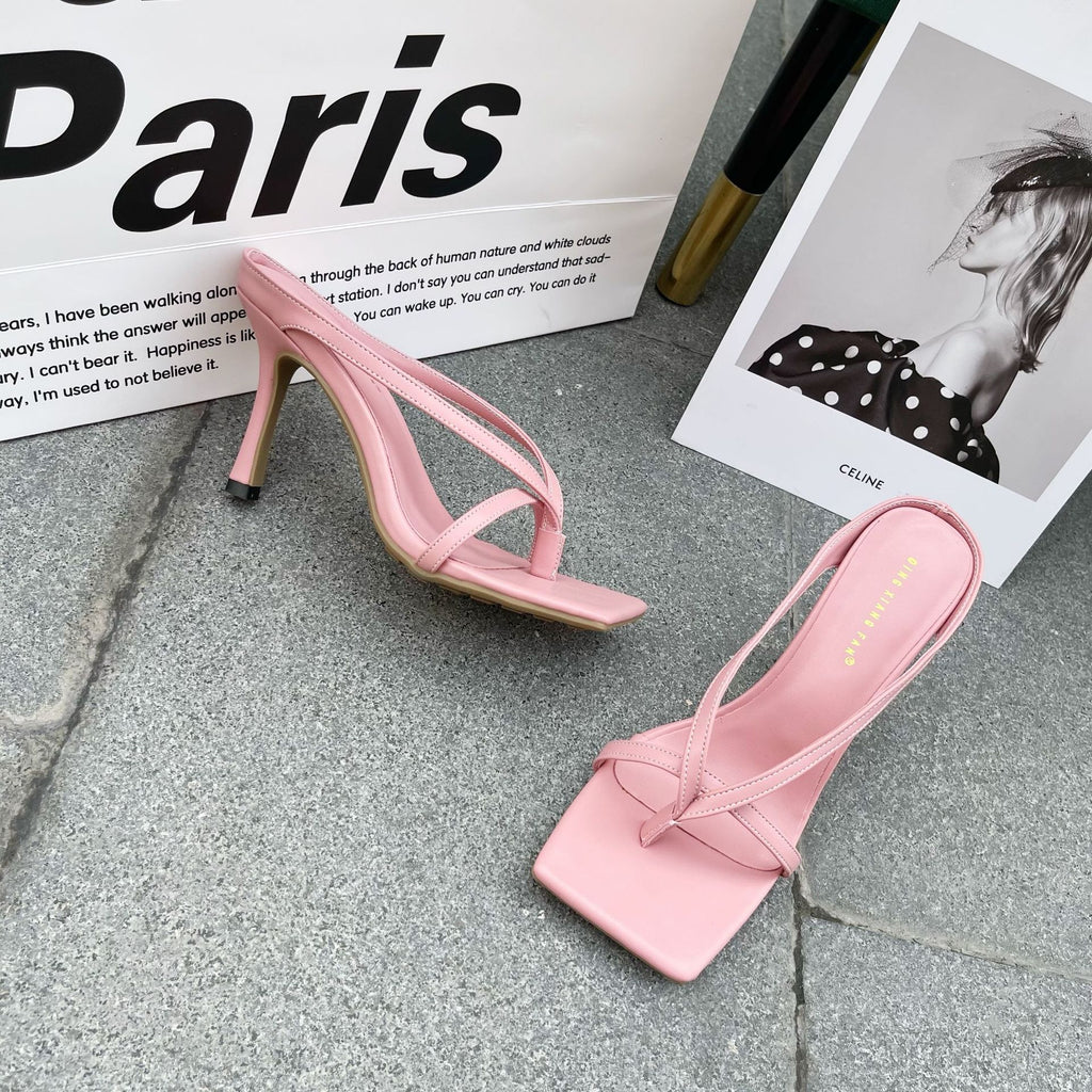 Chic Transparent Heeled Sandals