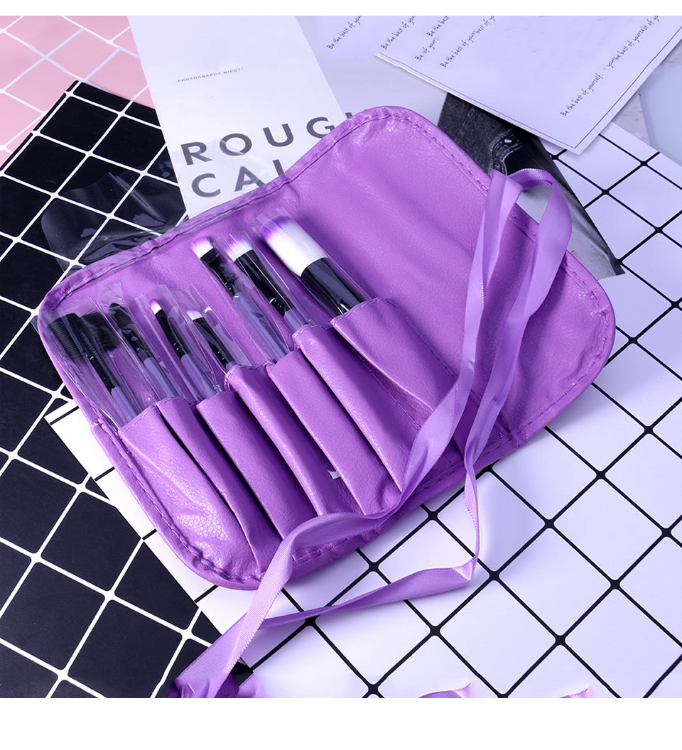 Elegant Seven-Piece Brush Collection