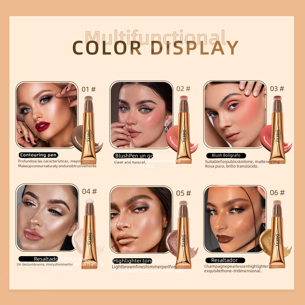 QIBEST Multifunctional Makeup Pencil for Highlighting