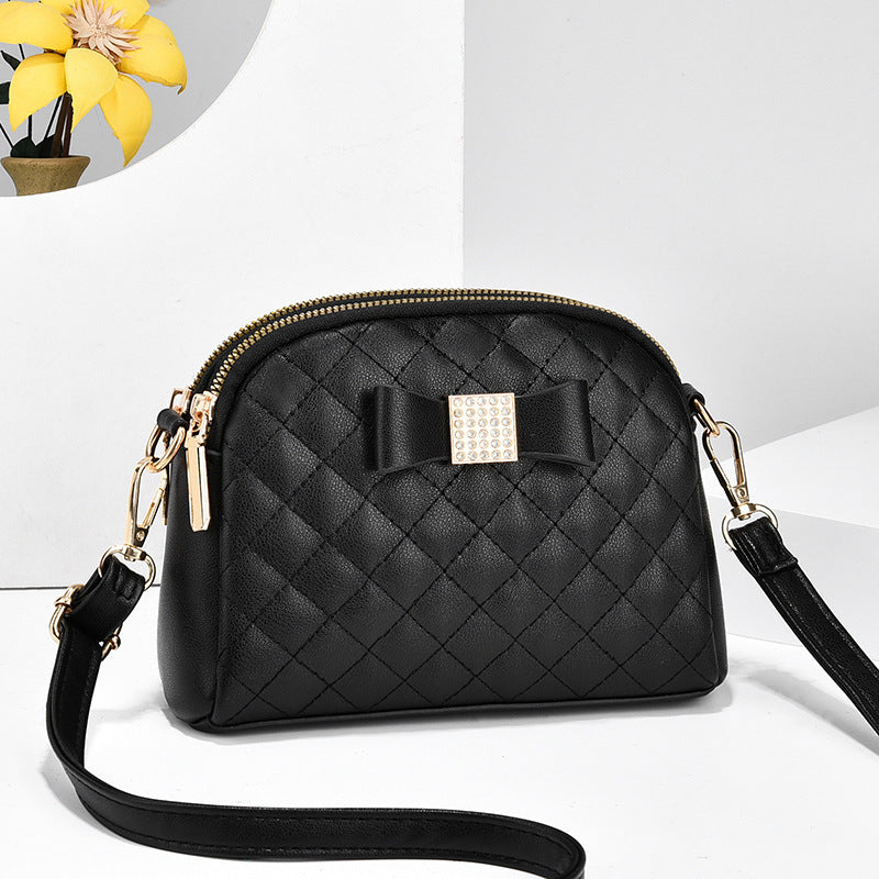 2022 New Women's Litchi Pattern Large Capacity Shoulder Bag
