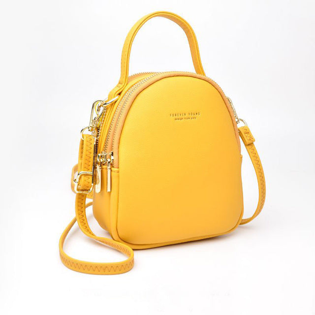 Chic Leatherette Mini Backpack