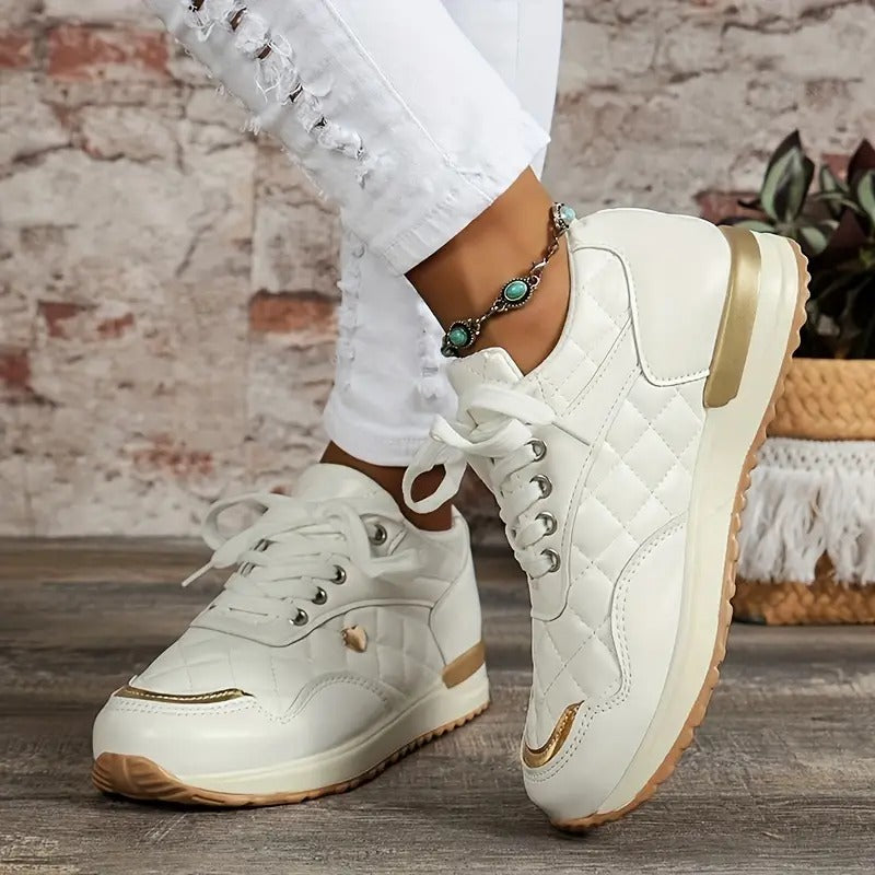 Elegant Quilted Casual Trainers