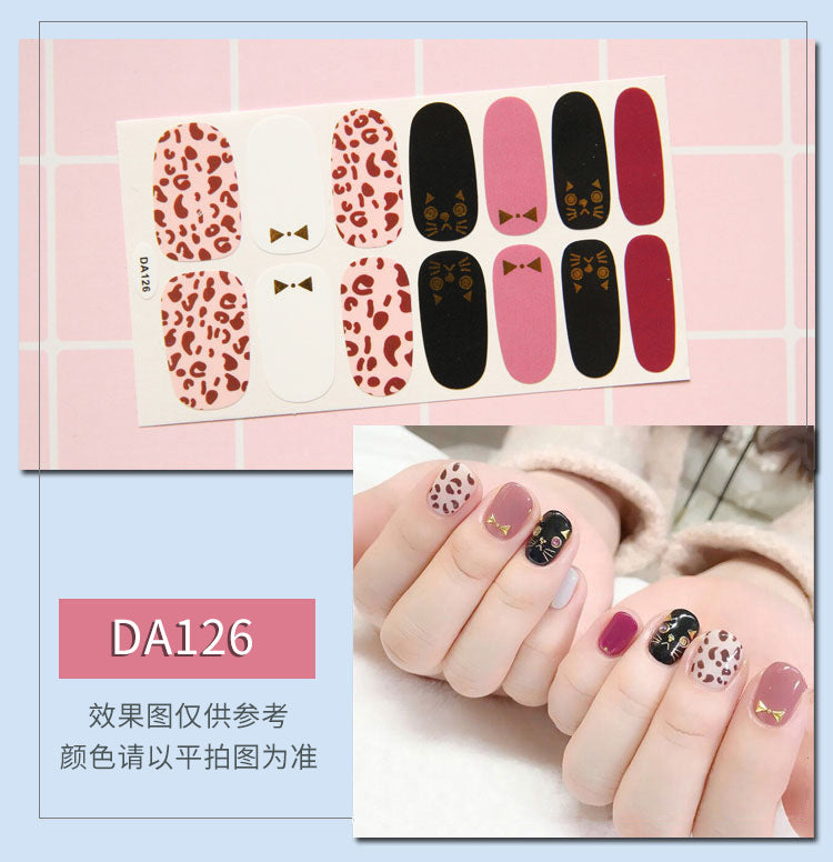 Elegant Leopard Nail Wraps
