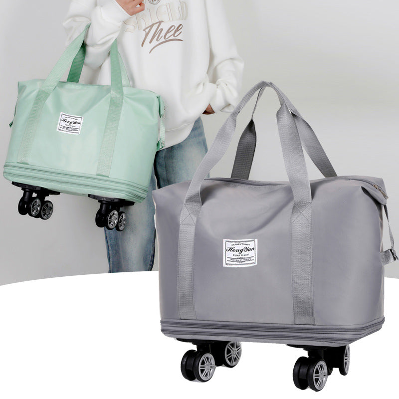 Expandable Wheeled Travel Bag for Gym and College Use