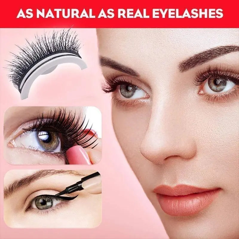 Reusable Natural Self-Adhesive False Eyelashes (Pairs)