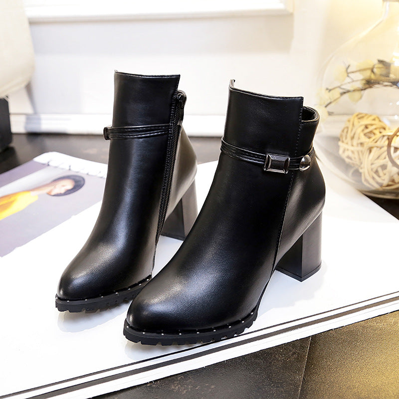 Autumn Elegance British Heel Boots