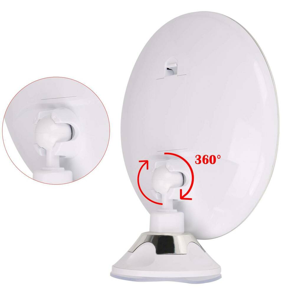 Luminous LED Vanity Mirror with 10X Zoom