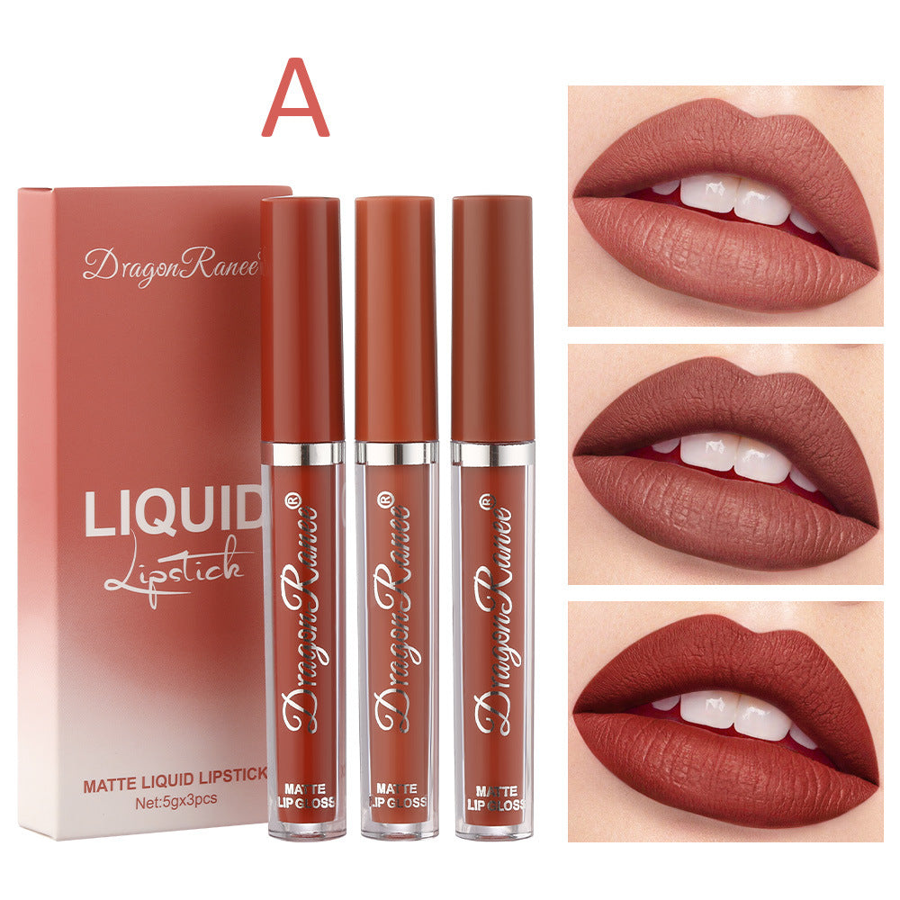 Elegant Matte Trio Lipstick Set