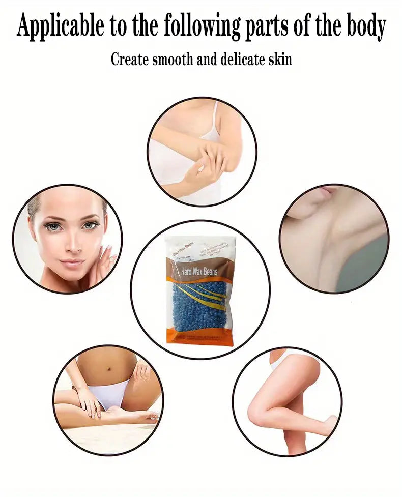 Elegant Smooth Wax Pearls - 100g Multicolor