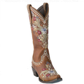 Mid-Heel Ethnic Embroidered Women's Boots