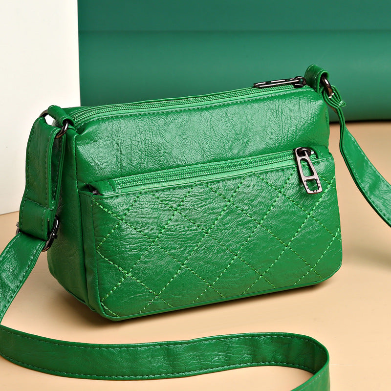 Elegant Medium-Sized Women's Leather Bag