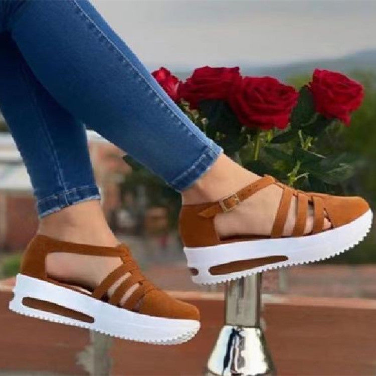 Leisure Women's Wedge Round Toe Shoes