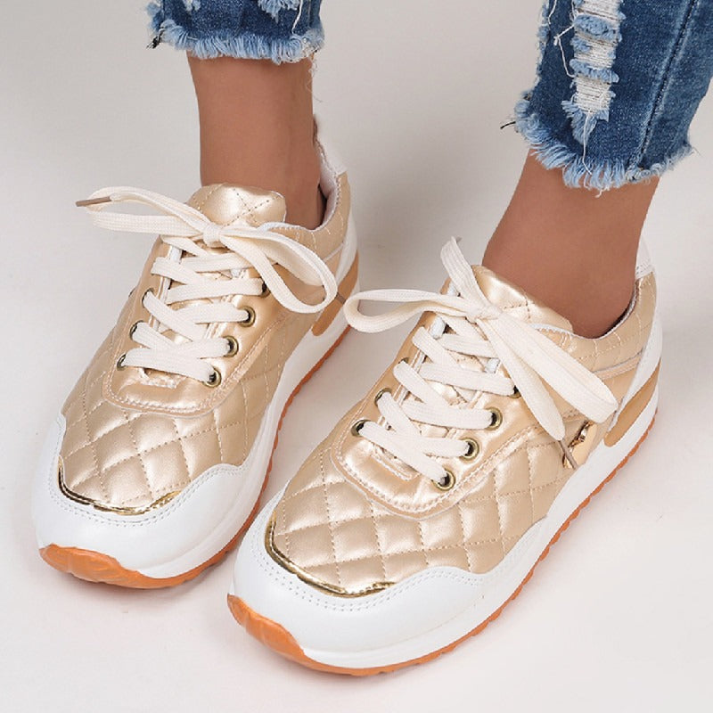 Elegant Quilted Casual Trainers