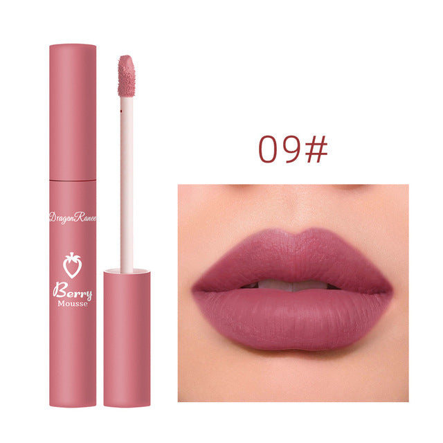 Elegant Strawberry Matte Lip Set