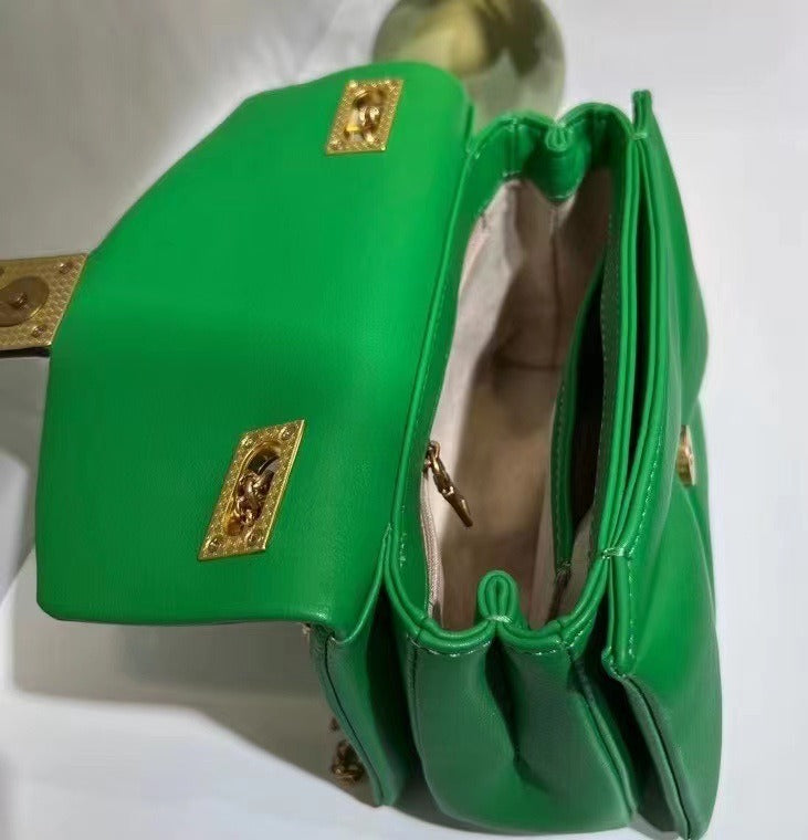 Candy-colored Leather Women's Totes Bag
