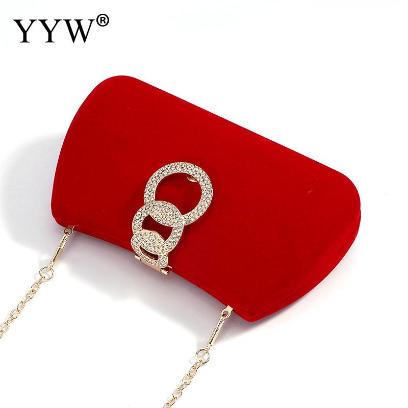 Crimson Diamond Evening Clutch