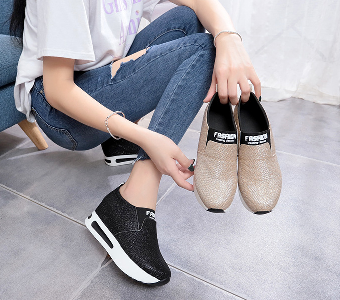 Elegant Sequin Women's Platform Shoes