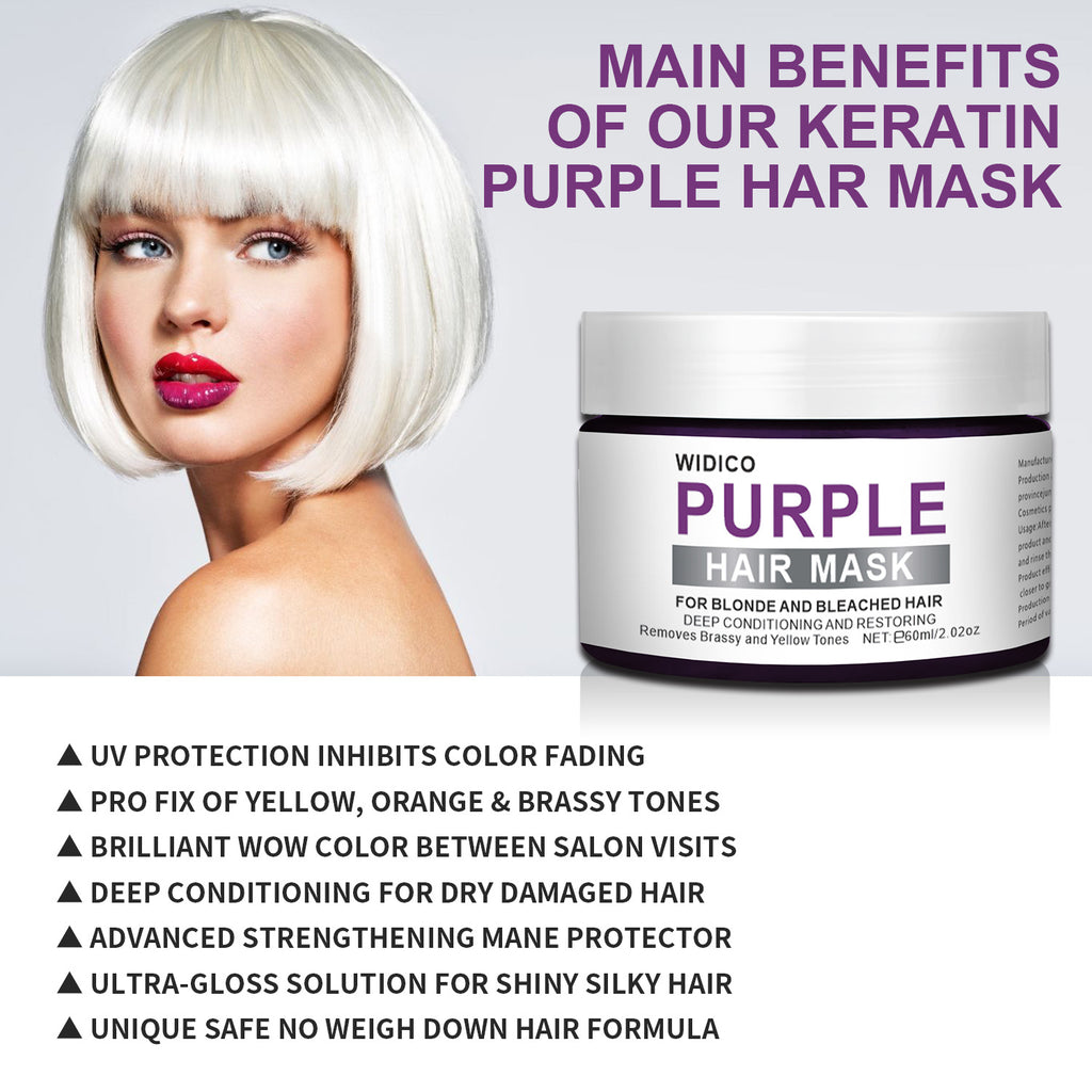 Purple Shampoo for Yellow Tone Removal and Hair Care