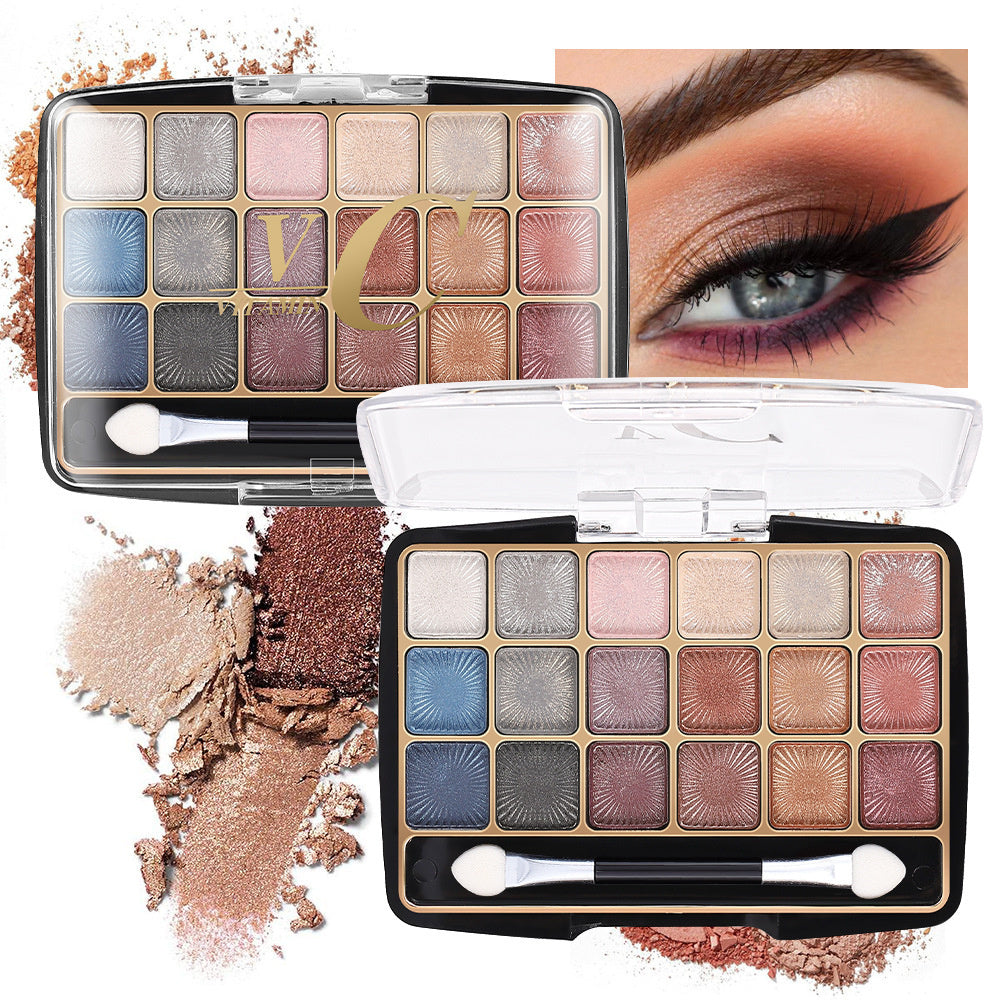 Luxe 18-Color Matte & Pearl Eyeshadow Suite