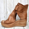 High Top Wedge Platform Fish Mouth Sandals for Women