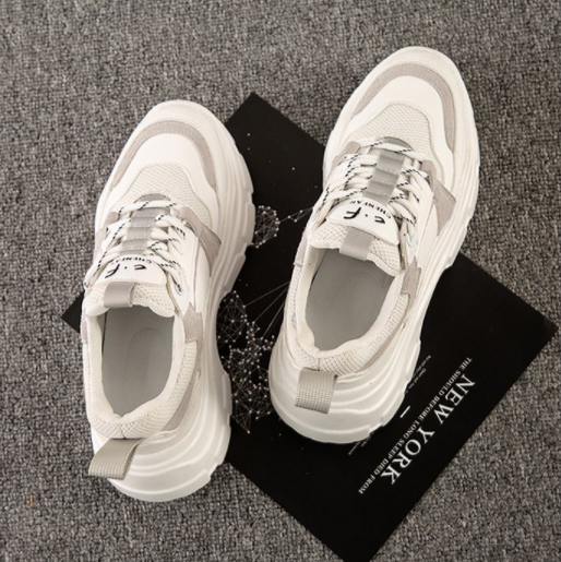 Elegant Mesh Platform Lace-Ups