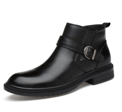 Elegant Cowhide Business Boots