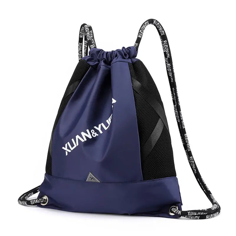Large-Capacity Casual Sports Backpack with Drawstring