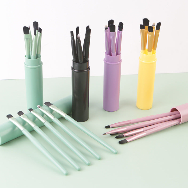 Pink Eye Makeup Brush Set of 5 - H1037_PU