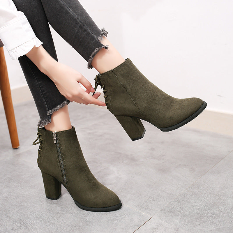 Stylish High Heel Ankle Boots for Women (Fall/Winter)