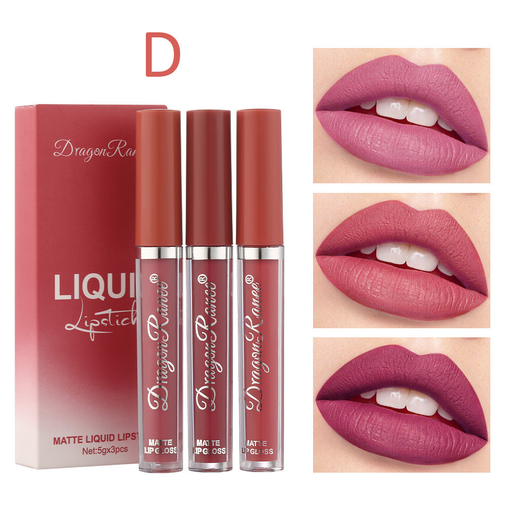 Elegant Matte Trio Lipstick Set