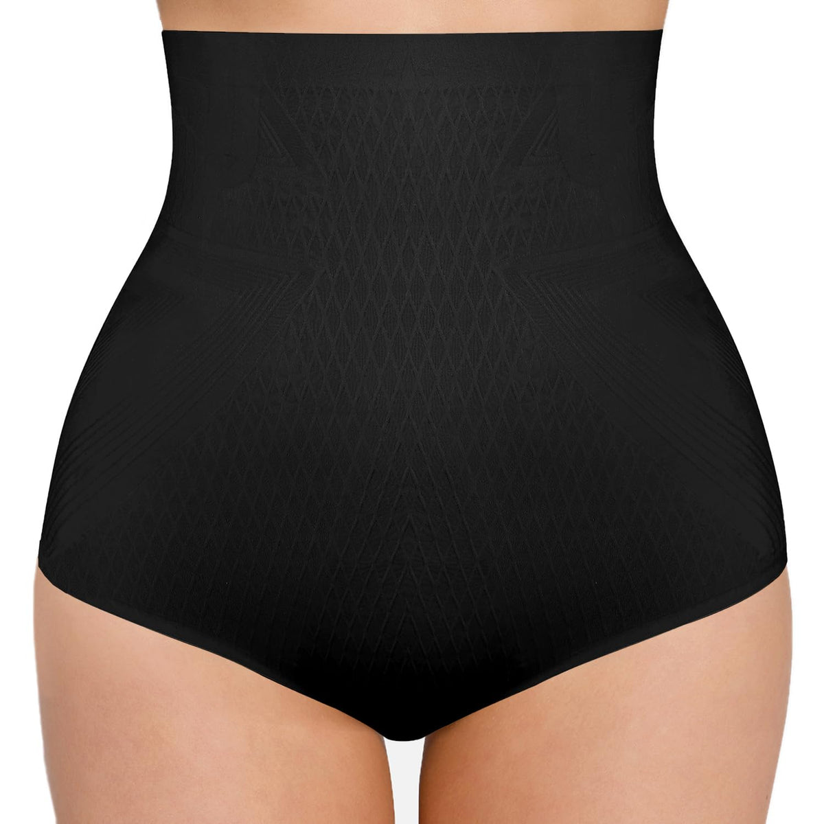 FeelinGirl Tummy Control Shapewear Panties for Women: Seamless High Waisted Shaping Shapewear Girdle Underwear Black XL