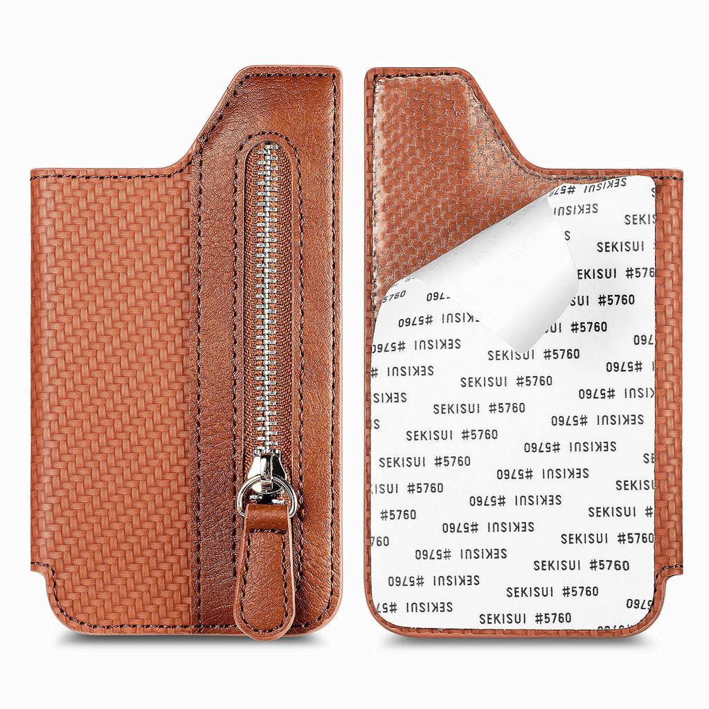 Multi-Functional Phone Card Holder with Zipper and Stand
