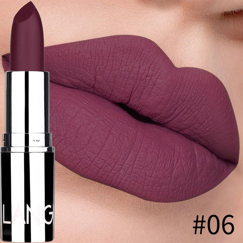 Elegant Silver Matte Lipstick Collection