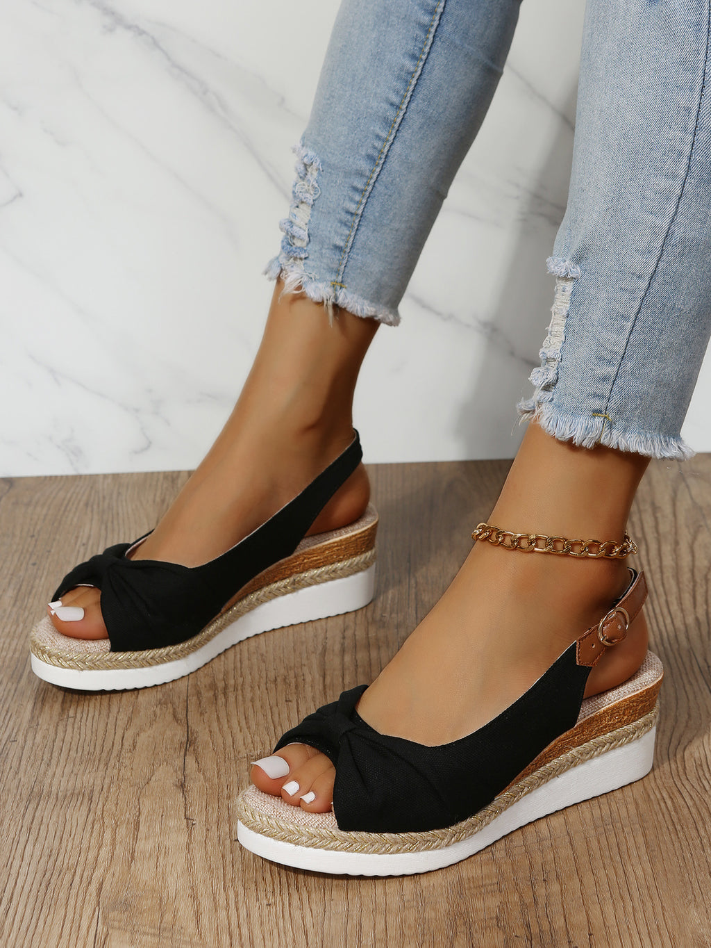 Elegant Multicolor Open Toe Sandals