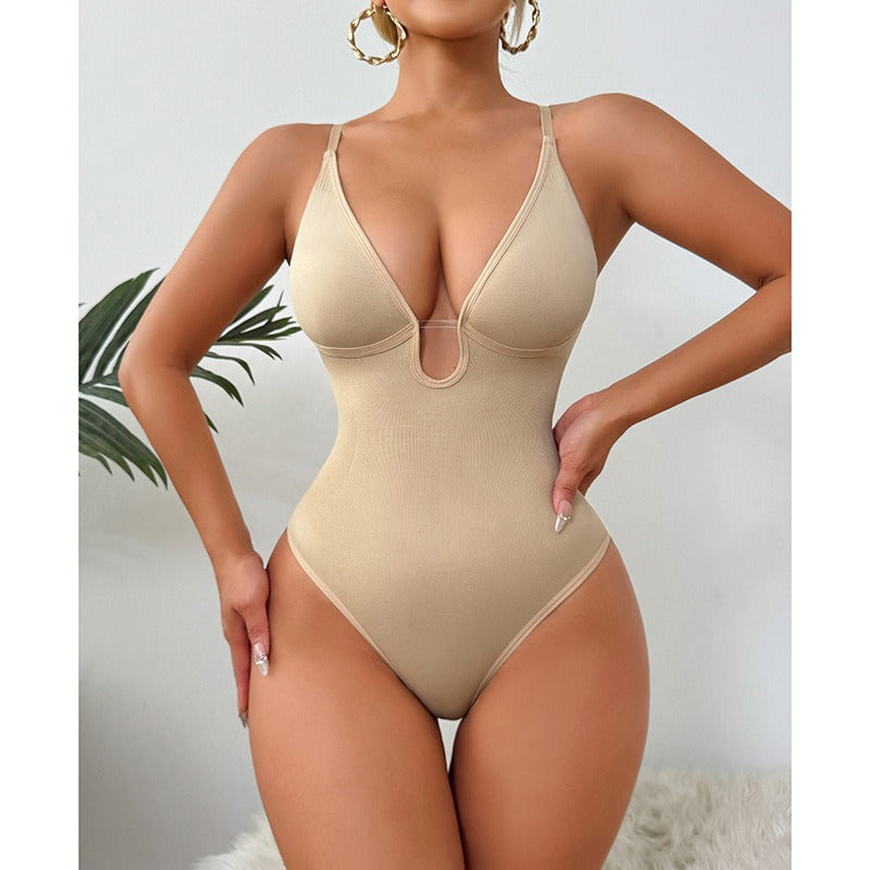 Deep V Shapewear Bodysuit