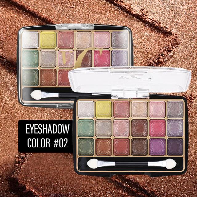 Luxe 18-Color Matte & Pearl Eyeshadow Suite