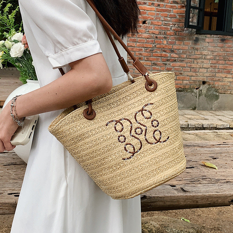 2023 Women's Straw Tote Bag - Large Capacity Summer Style